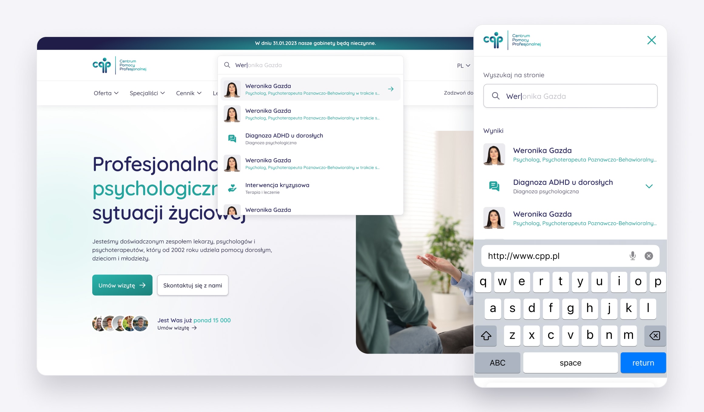 CPP - specialist search across desktop and mobile