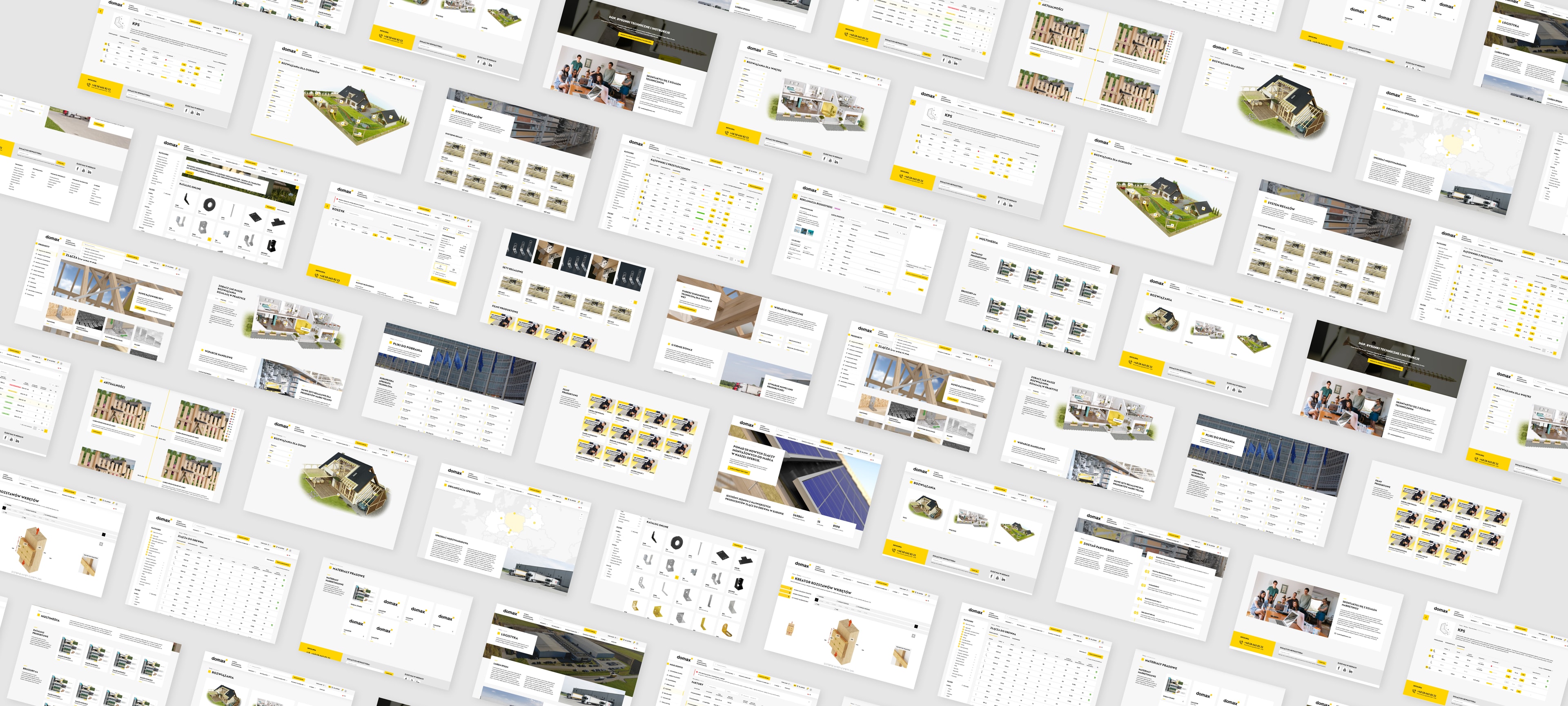 Domax - live homepage or B2B catalogue in advanced mode