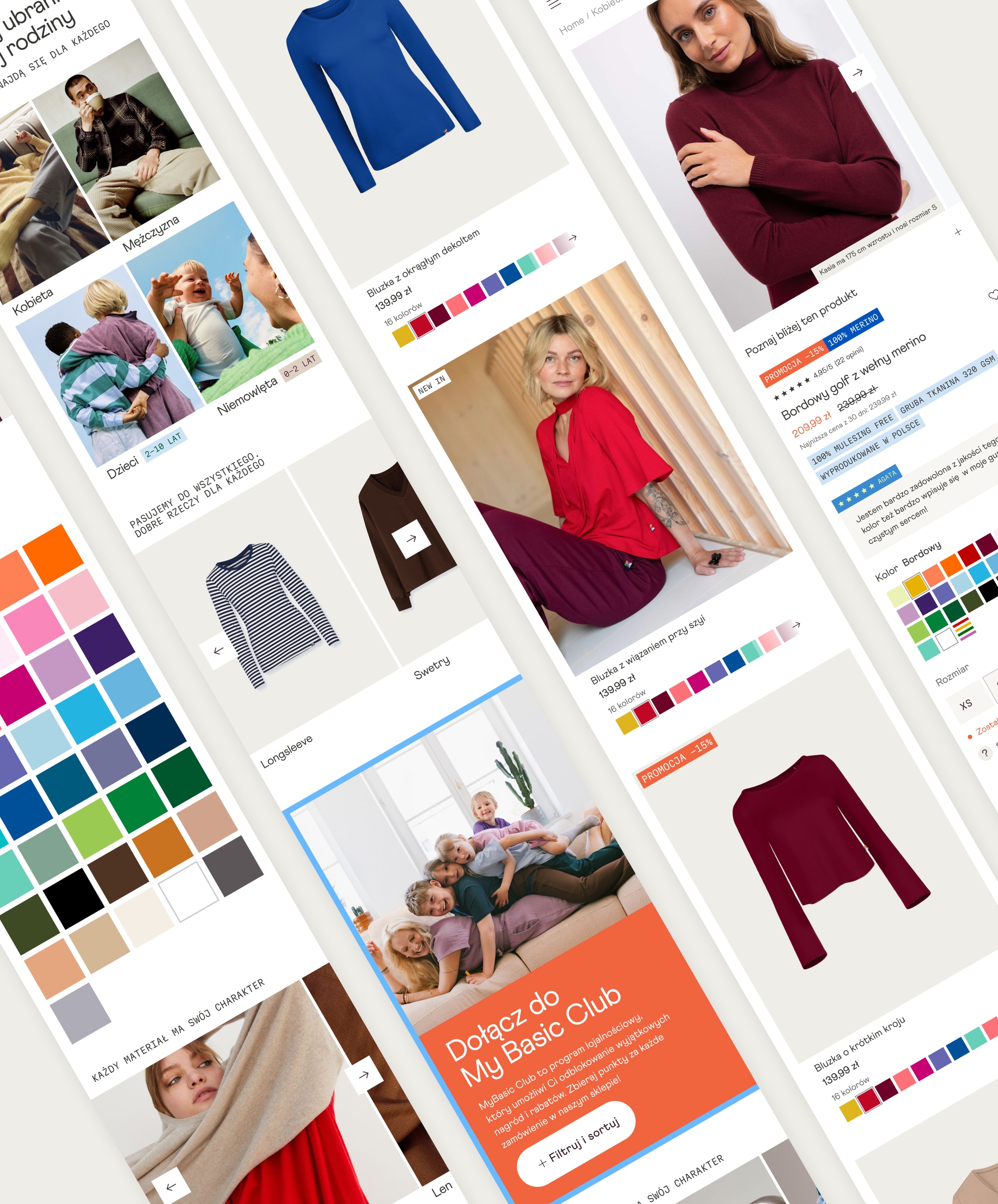MyBasic rebranded mobile storefront - category, listing and product views