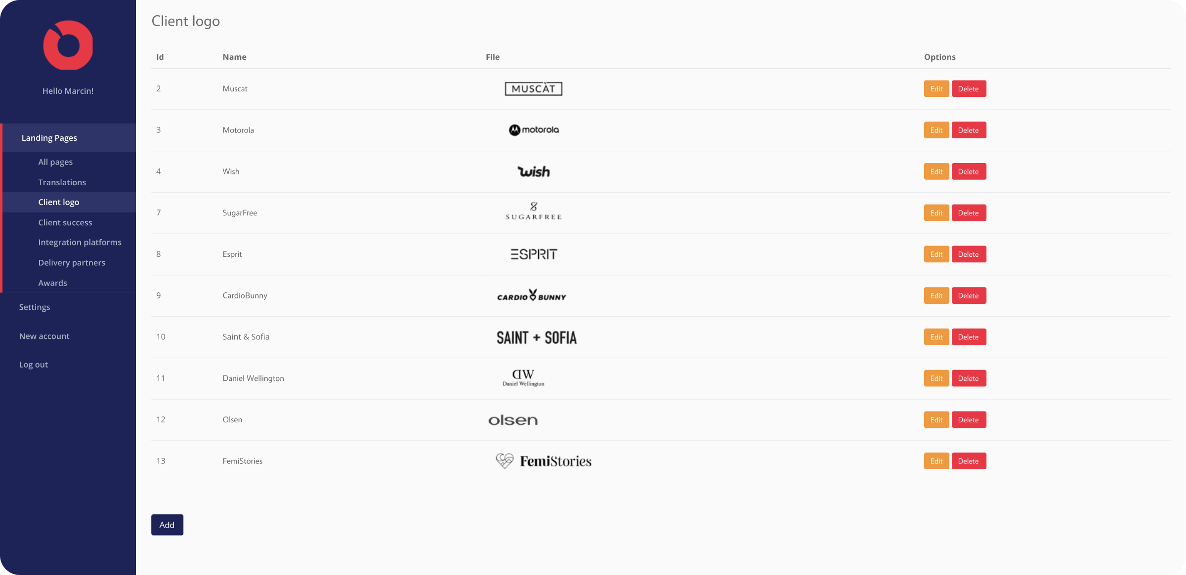 Part of the Omnipack Custom CMS