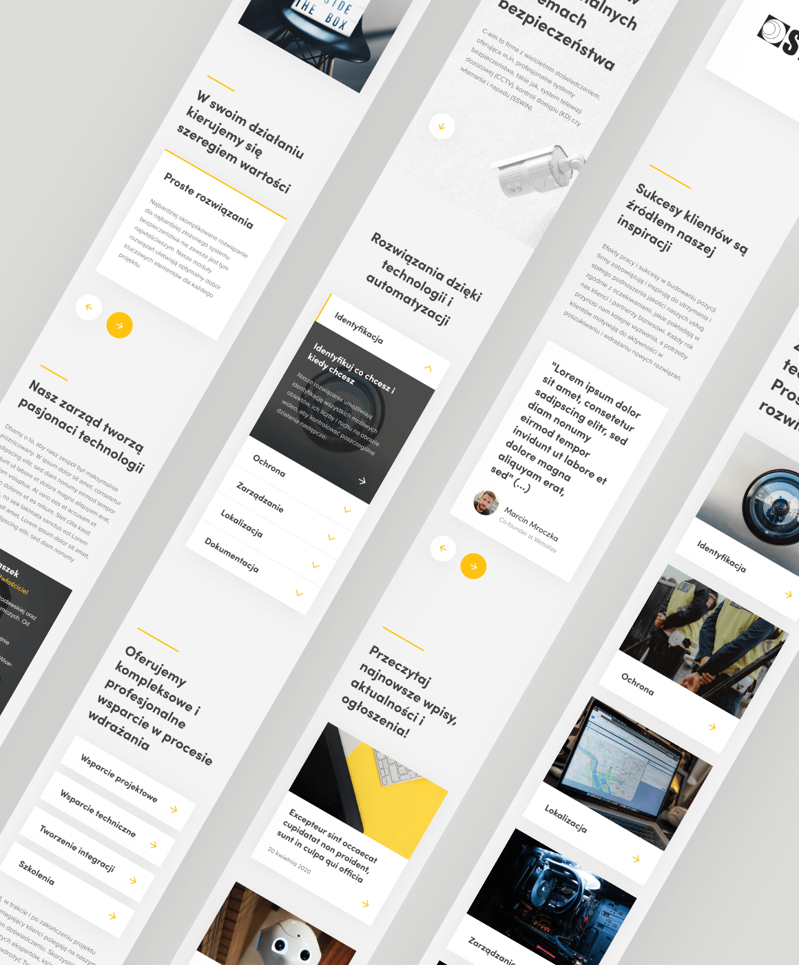Project - A modern, credible website for a company that installs and manages security systems