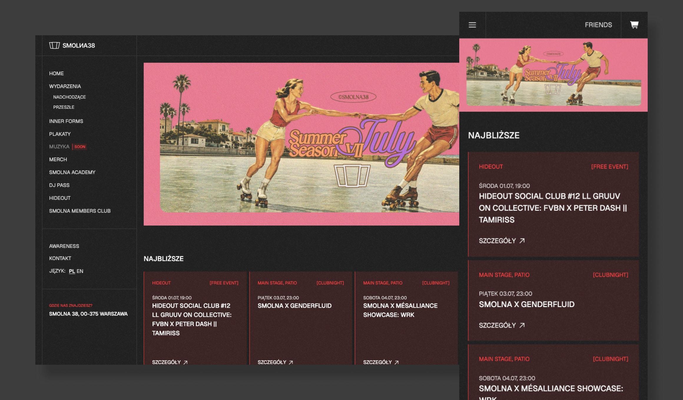 Smolna 38 - club and homepage