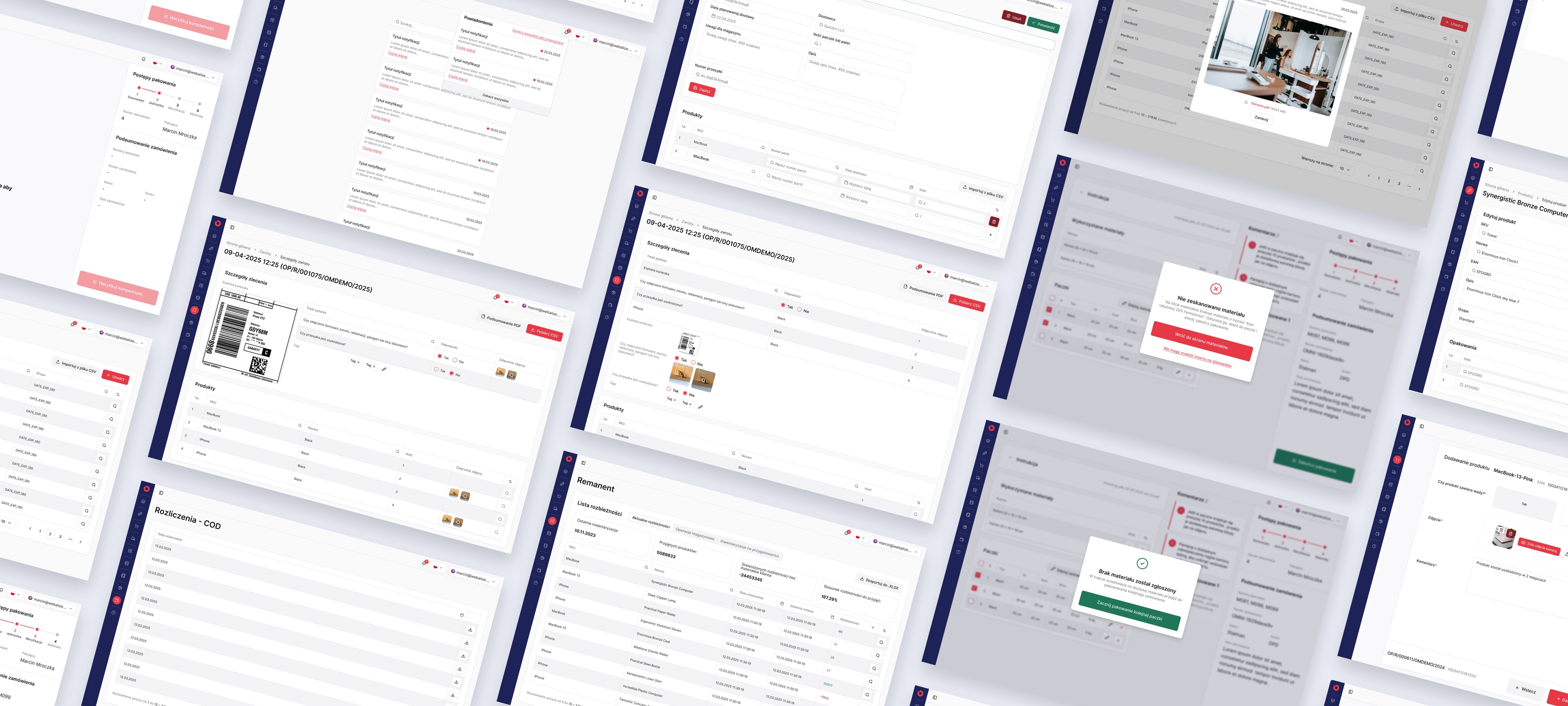 Omnipack Merchant Portal - fulfilments dashboard in the modernised Client Portal