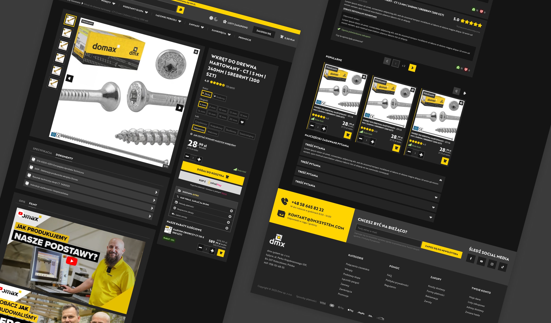 DMX System design system - dark theme