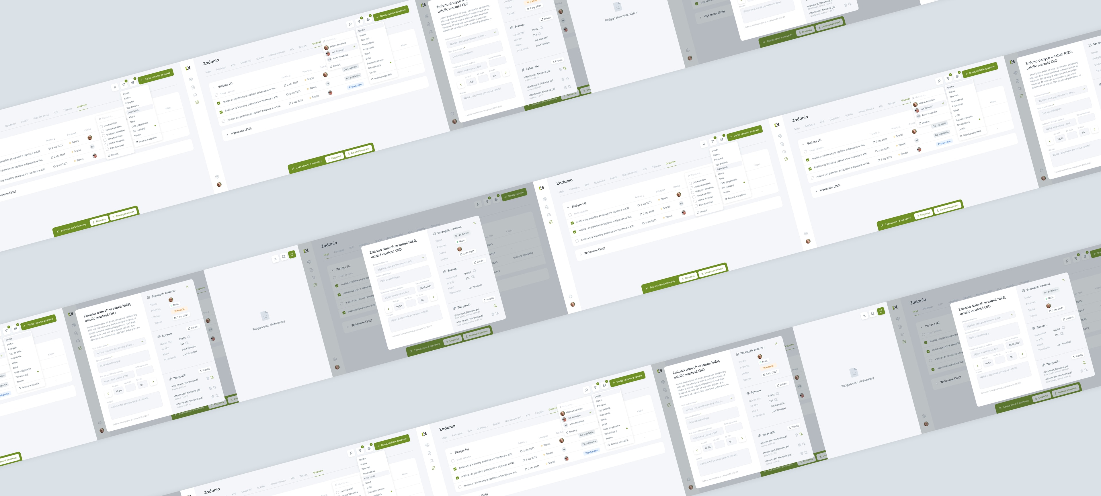 KPPanel - case and task management view