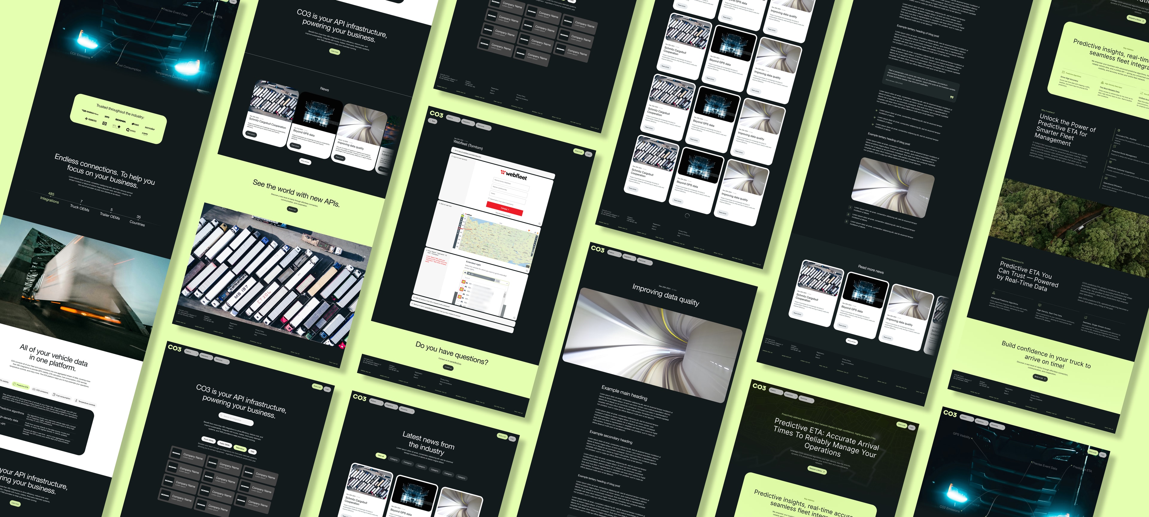 CO3 - marketing website hero and homepage views