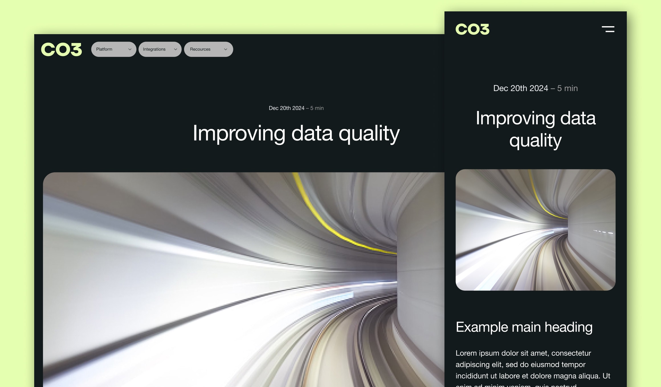CO3 - Freight Insights article page