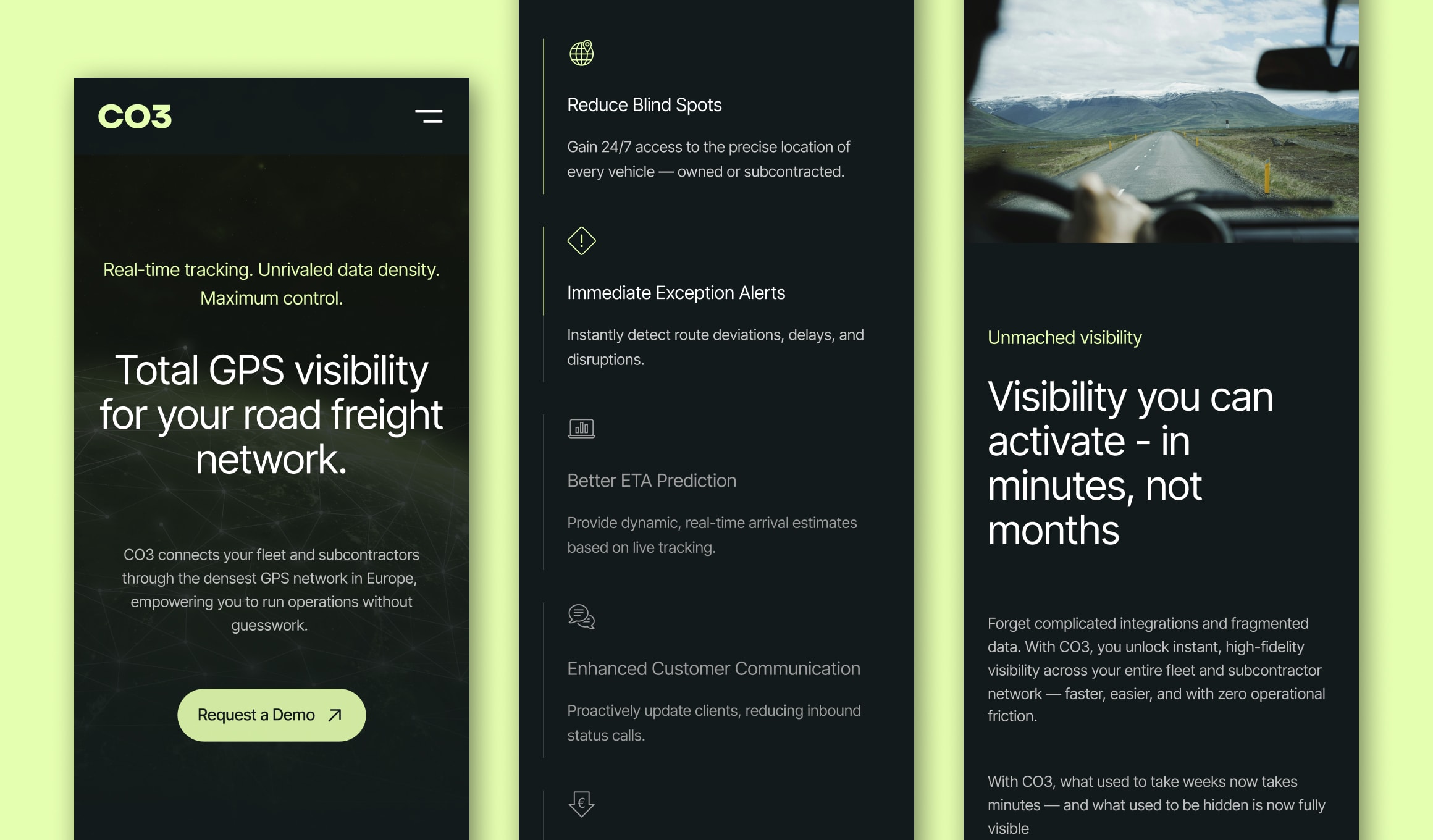 CO3 - responsive mobile views across key pages